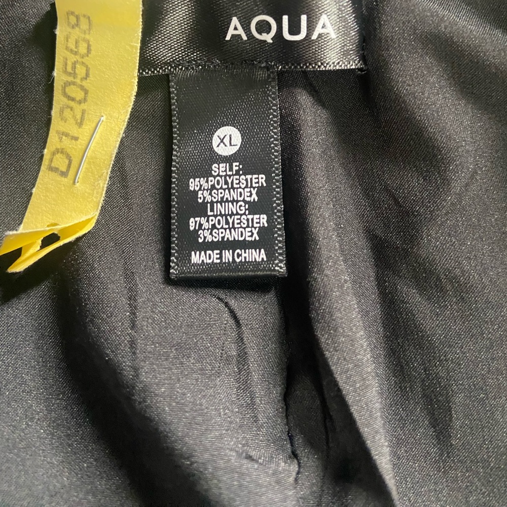 Aqua Black Blazer Sz XL with Gold Knot Button Accents - Picture 12 of 13